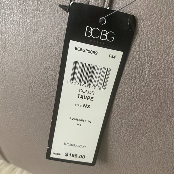 BCBG Paris Taupe Shoulder Bag - Picture 4 of 5